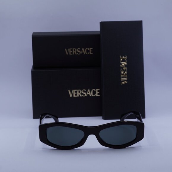 Versace VE4487 GB1/87 Rectangle Sunglasses – Black/Dark Grey main image 10
